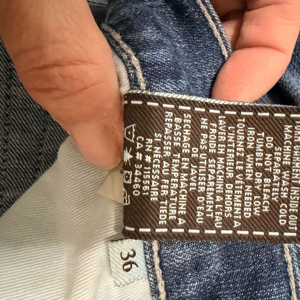 7 for all Mankind- Blue Denim Jeans-14 - Picture 5 of 6
